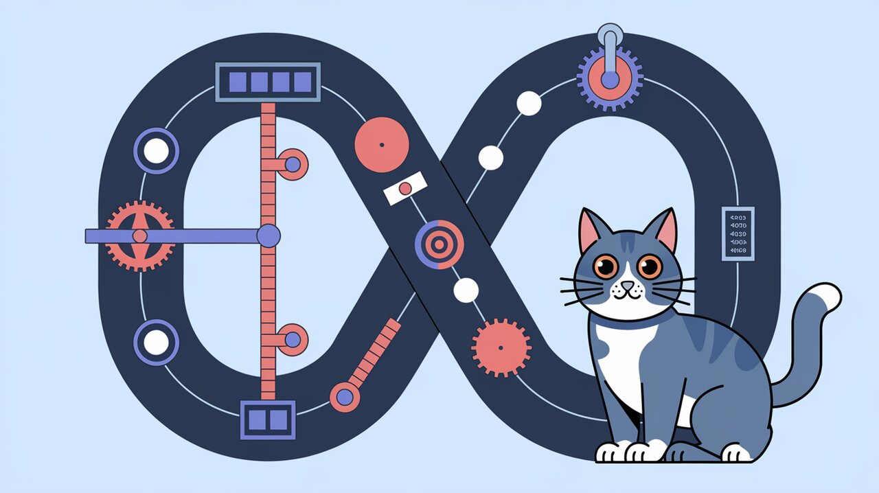 Rube Goldberg machine representing redux-loop's effect handling