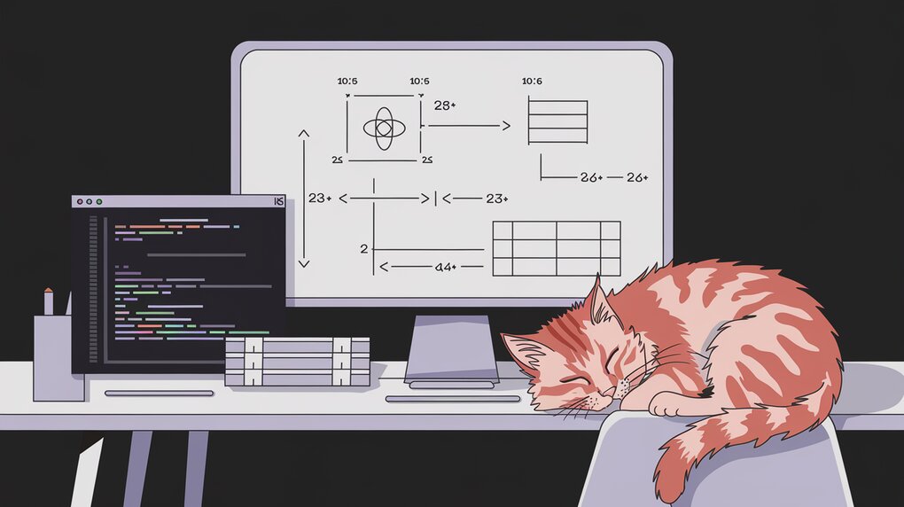 React component diagram with measurements and coding setup