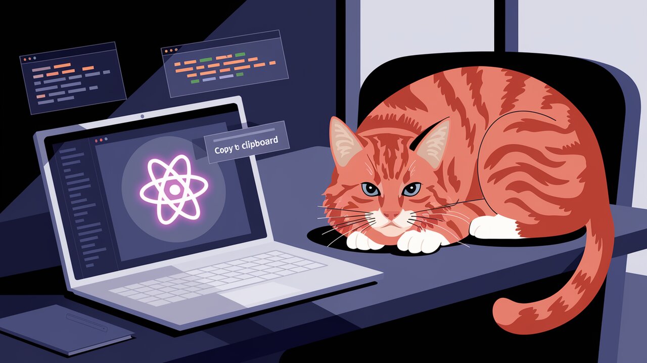 React application with copy to clipboard functionality