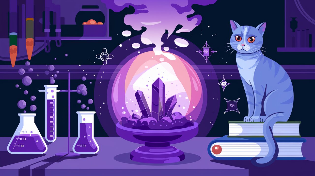 Magical laboratory depicting Redux Immutable Reducer transforming state