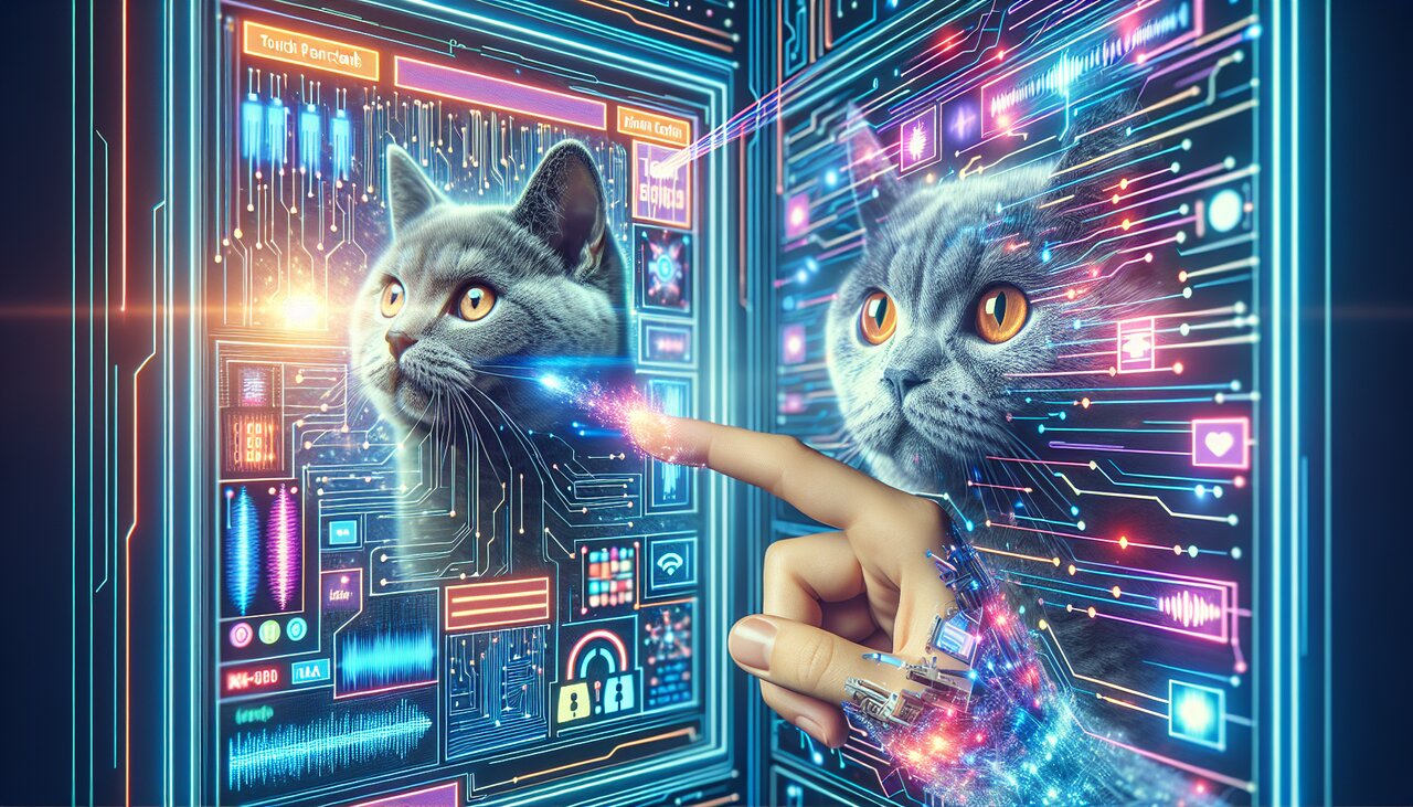 Mobile phone on desk showing React Native app with highlighted UI elements and developer notes