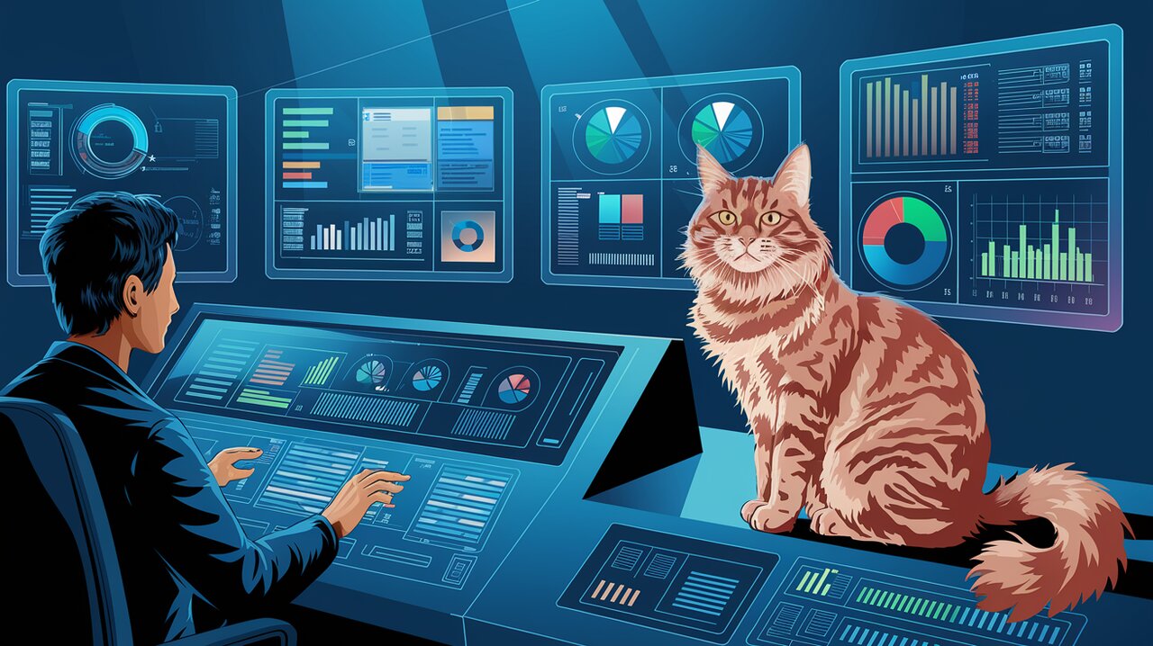 Futuristic data filtering interface with holographic displays